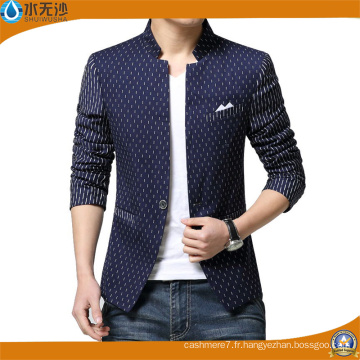 New Fashion Hommes Coton Blazer Hommes Costume Slim Fit Blazer